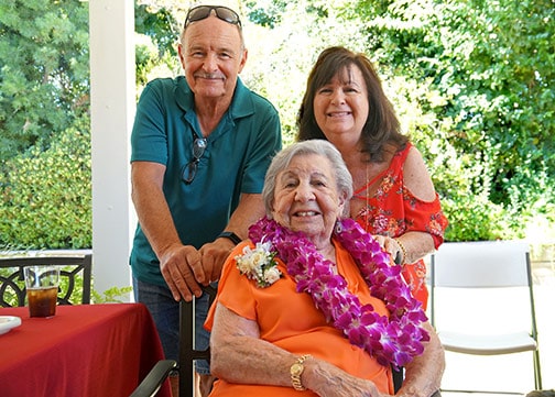 Jean Parafiorito with her family