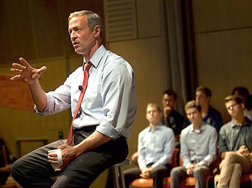 Candidate brings big American dreams
