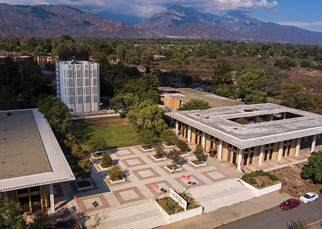 Aerial view of the Claremont School of Theology